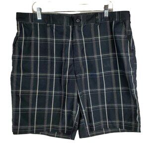 Champions Tour 38 Black Plaid Golf Shorts 10"